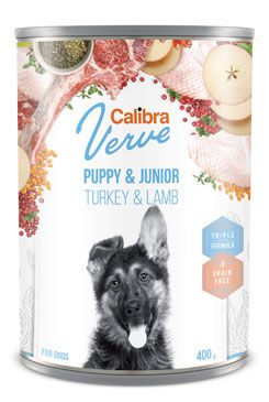 Calibra Dog Verve konz.GF Junior Turkey&Lamb 400g Calibra Verve