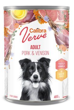 Calibra Dog Verve konz.GF Adult Pork&Venison 400g Calibra Verve