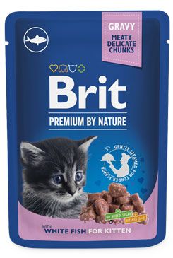 Brit Premium Cat kapsa White Fish for Kitten 100g VAFO Praha s.r.o.
