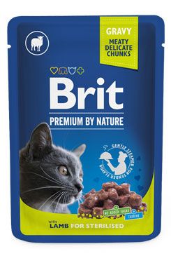 Brit Premium Cat kapsa Lamb for Sterilised 100g VAFO Praha s.r.o.