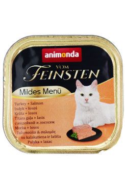 Animonda paštika pro Kastráty- krůta/losos kočka 100g Askino