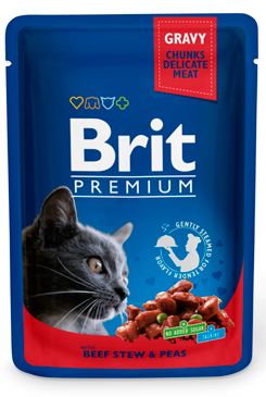 Brit Premium Cat kapsa with Beef Stew & Peas 100g VAFO Praha s.r.o.