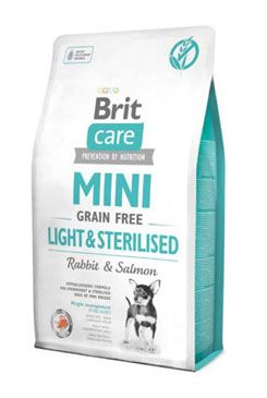 Brit Care Dog Mini Grain Free Light & Sterilised 2kg VAFO Brit Care Praha s.r.o.
