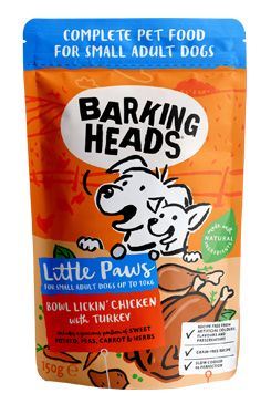 BARKING HEADS Litt.Paws Lickin' Chick+Tur kapsička150g Pet Food (UK) Ltd - WET