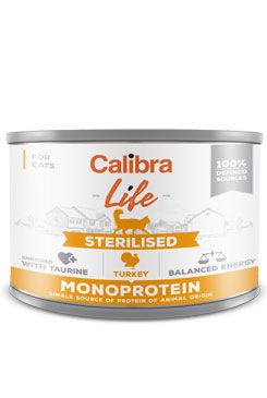 Calibra Cat Life  konz.Sterilised Turkey 200g Calibra Life