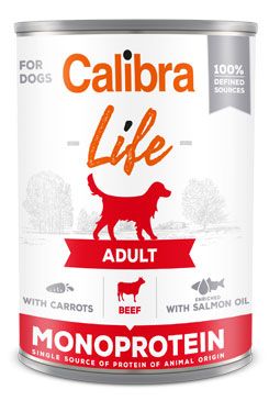Calibra Dog Life  konz.Adult Beef with carrots 400g Calibra Life