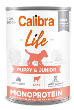 Calibra Dog Life  konz.Puppy&Junior Lamb&rice 400g Calibra Life