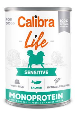 Calibra Dog Life  konz.Sensitive Salmon with rice 400g Calibra Life
