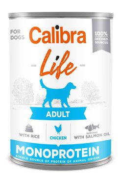 Calibra Dog Life  konz.Adult Chicken with rice 400g Calibra Life