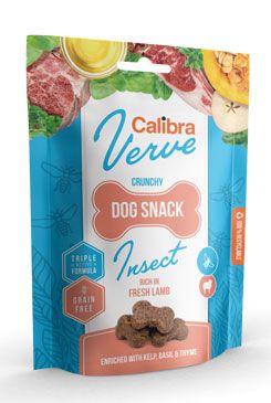 Calibra Dog Verve Crunchy Snack Insect&Fresh Lamb 150g Calibra Verve