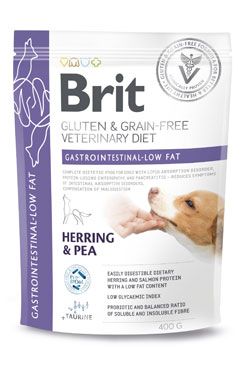 Brit VD Dog GF Gastrointestinal-Low fat 400g VAFO Brit Veterinární diety Praha s.r.o.