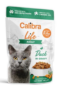 Calibra Cat Life kapsa Adult Duck in gravy 85g Calibra Life