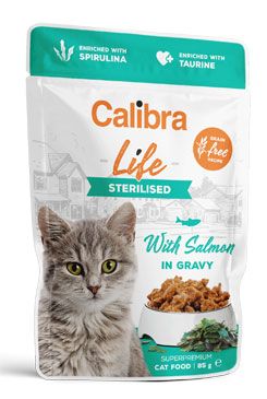 Calibra Cat Life kapsa Sterilised Salmon in gravy 85g Calibra Life