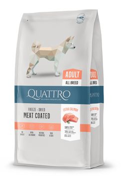 QUATTRO Dog Dry Premium All Breed Adult Losos 3kg AB Kauno Grudai