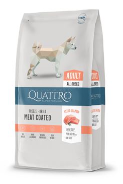 QUATTRO Dog Dry Premium All Breed Adult Losos 12kg AB Kauno Grudai