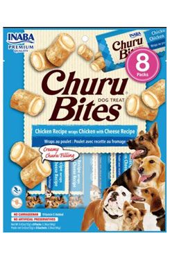 Churu Dog Bites Chicken wraps Chicken+Cheese 8x12g INABA FOODS Co., Ltd.