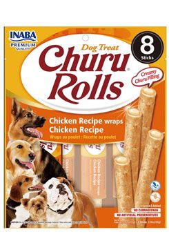 Churu Dog Rolls Chicken wraps Chicken 8x12g INABA FOODS Co., Ltd.