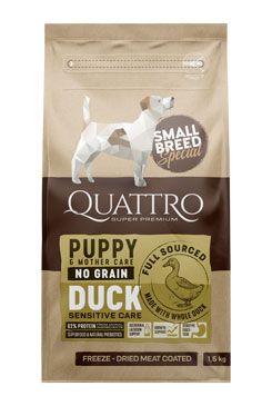 QUATTRO Dog Dry SB Puppy/Mother Kachna 1,5kg AB Kauno Grudai