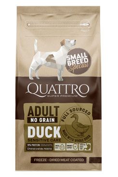 QUATTRO Dog Dry SB Adult Kachna 7kg AB Kauno Grudai