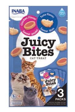 Churu Cat Juicy Bites Chicken&Tuna Flavor 3x11,3g INABA FOODS Co., Ltd.