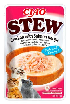 Churu Cat CIAO Stew Chicken with Salmon Recipe 40g INABA FOODS Co., Ltd.