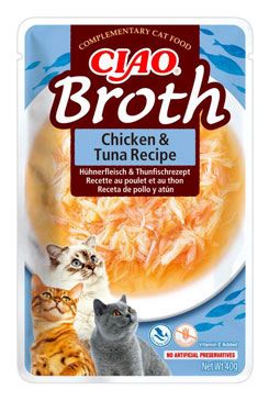 Churu Cat CIAO Broth Chicken&Tuna Recipe 40g INABA FOODS Co., Ltd.