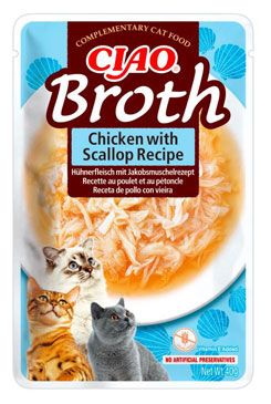 Churu Cat CIAO Broth Chicken with Scallop Recipe 40g INABA FOODS Co., Ltd.