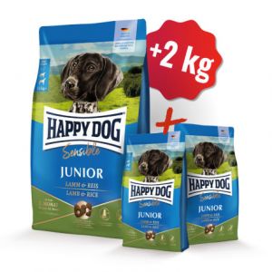 Happy Dog NEW Junior Lamb & Rice 10 + 2kg ZDARMA