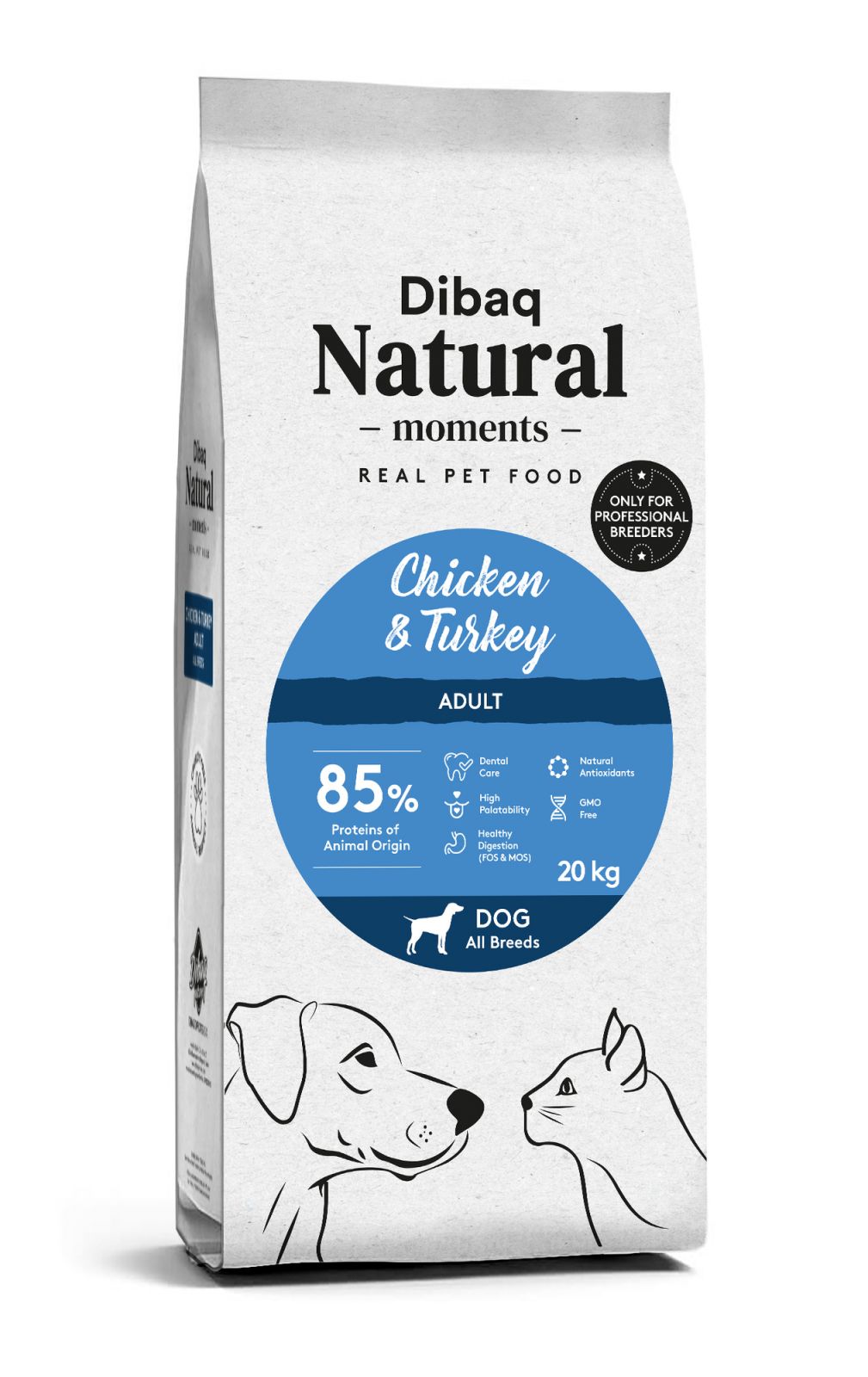 NATURAL BREEDER DOG Chicken&Turkey 20kg Dibaq Sense
