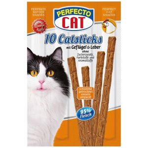 Perfecto Cat Masové tyčky játra & drůbeží 50g 10ks