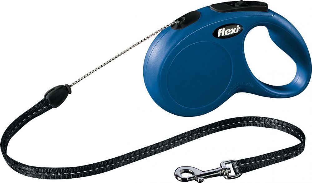 Vodítko Flexi Classic S 5m (max 12kg) lanko modrá Flexi.de