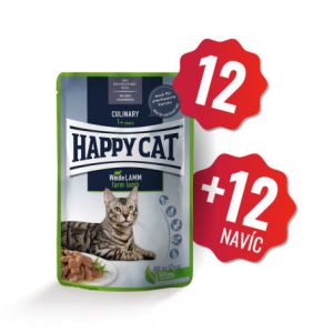 Happy Cat Kapsička Culinary Weide-Lamm 12x85g + 12x85g ZDARMA