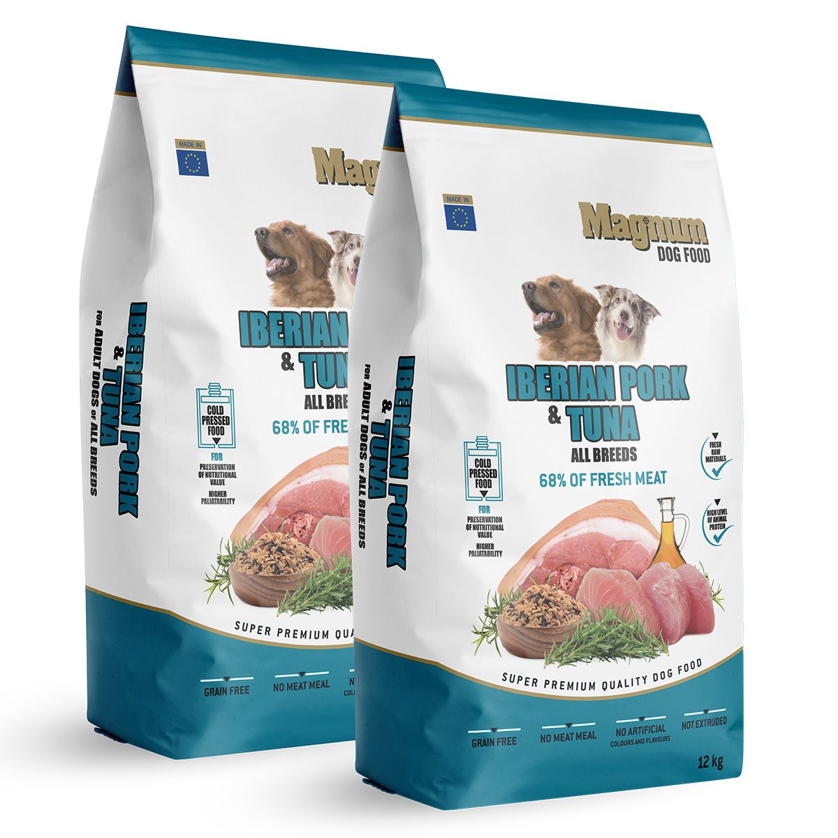 Magnum Iberian Pork & Tuna All Breed 2x12kg Magnum dog food