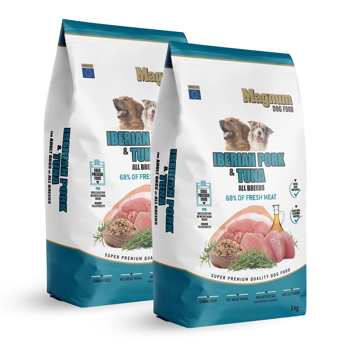 Magnum Iberian Pork & Tuna All Breed 2x3kg Magnum dog food