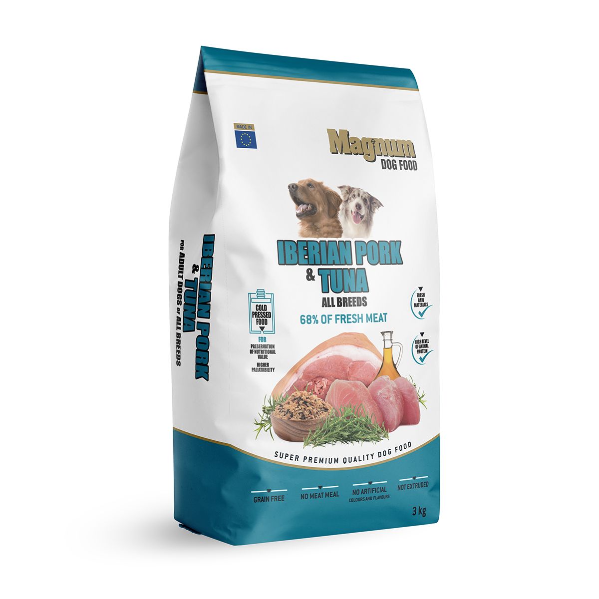 Magnum Iberian Pork & Tuna All Breed 3kg Magnum dog food