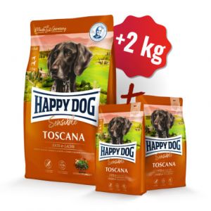 Happy Dog Supreme Sensible Toscana 12,5 kg+ 2kg ZDARMA