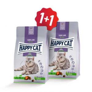 Happy Cat Senior Weide-Lamm / Jehněčí 1,3 kg + 1,3kg ZDARMA