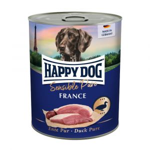 Happy Dog Ente Pur France - kachní 6x800 g SET 5+1 ZDARMA