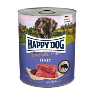 Happy Dog Büffel Pur Italy - buvolí 6x800 g SET 5+1 ZDARMA
