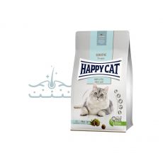 Happy Cat Sensitive Haut & Fell / Kůže & srst 1,3 kg SET 1+1 ZDARMA Euroben