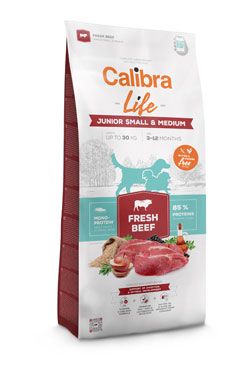 Calibra Dog Life Junior Small&Medium Fresh Beef 2,5kg Calibra Life