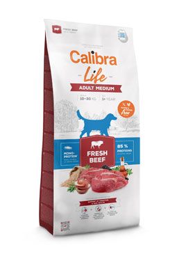 Calibra Dog Life Adult Medium Fresh Beef 2,5kg Calibra Life