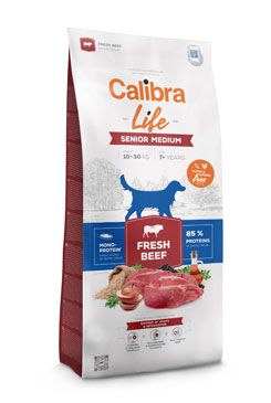 Calibra Dog Life Senior Medium Fresh Beef 12kg Calibra Life
