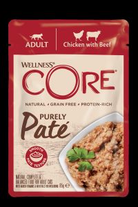 Kapsička Wellness Core Cat Paté kuře a hovězí 85g