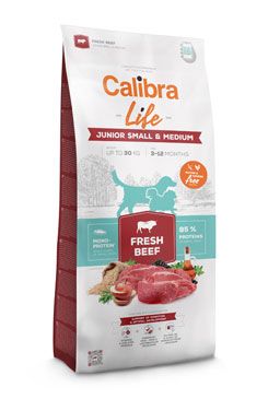 Calibra Dog Life Junior Small&Medium Fresh Beef 12kg Calibra Life