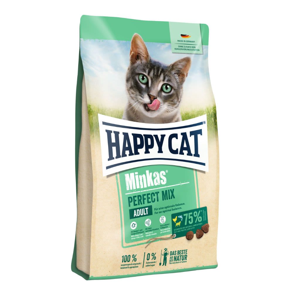 HAPPY CAT Minkas Perfect Mix Geflügel, Fisch & Lamm 10kg Happy Dog