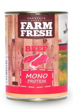 Farm Fresh Dog Monoprotein konzerva Beef 400g Topstein Pet Foods