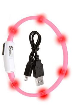 Obojek USB Visio Light 35cm růžový KAR Karlie GmbH
