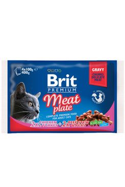 Brit Premium Cat kapsa Meat Plate 400g (4x100g) VAFO Praha s.r.o.