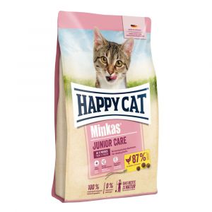 HAPPY CAT Minkas Junior Care Geflügel 10kg SET 10 + 5x kapsička ZDARMA Happy Dog